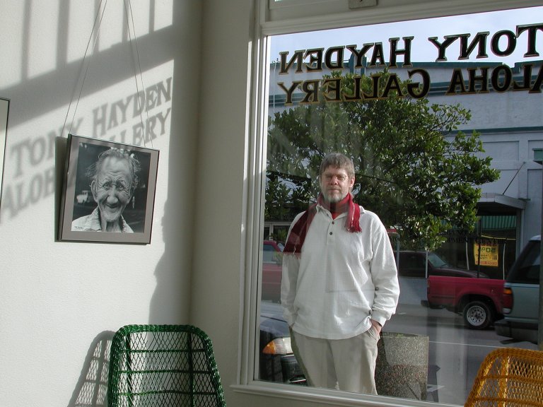 Tony outside his gallery